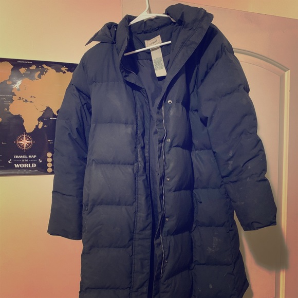L.L. Bean Jackets & Coats Long Black Ll Bean Womens Jacket Poshmark